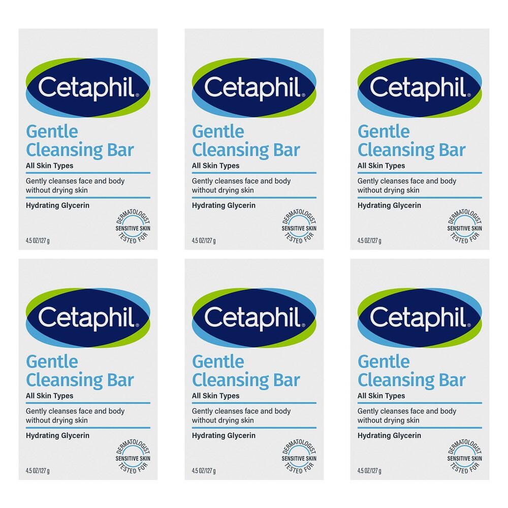Cetaphil Gentle Cleansing Bar 127g Pack of 6