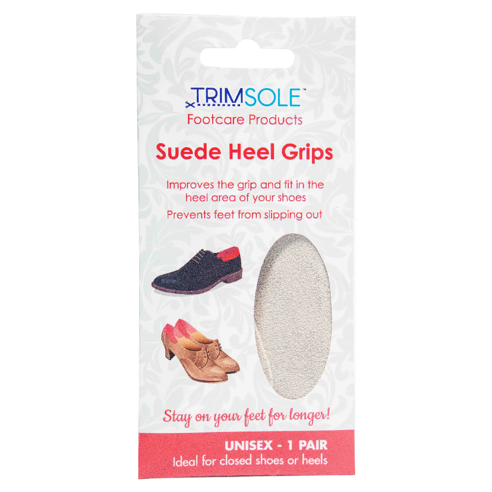 Trimsole Suede Heel Grips Cushioned Non Slip Shoe Inserts Unisex