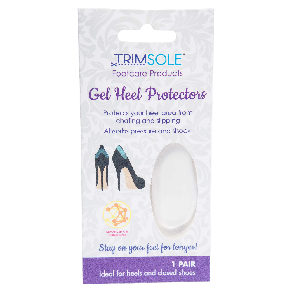 Trimsole Gel Heel Protectors Cushioned Anti Slip Shoe Inserts 1 Pair