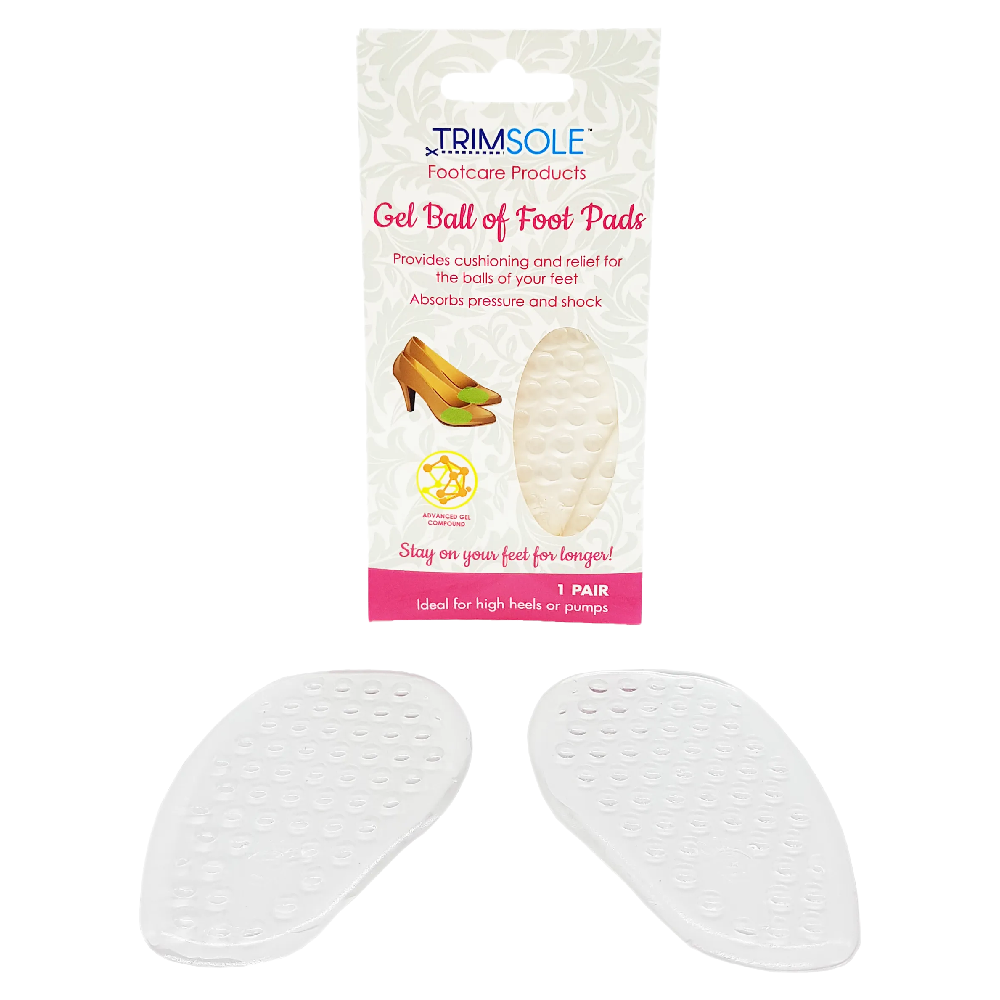 Trimsole Gel Ball of Foot Pads Cushioned Anti Slip Inserts 1 Pair