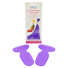 Trimsole 2 in 1 Gel Heel Protector Cushion Anti Slip Inserts 1 Pair