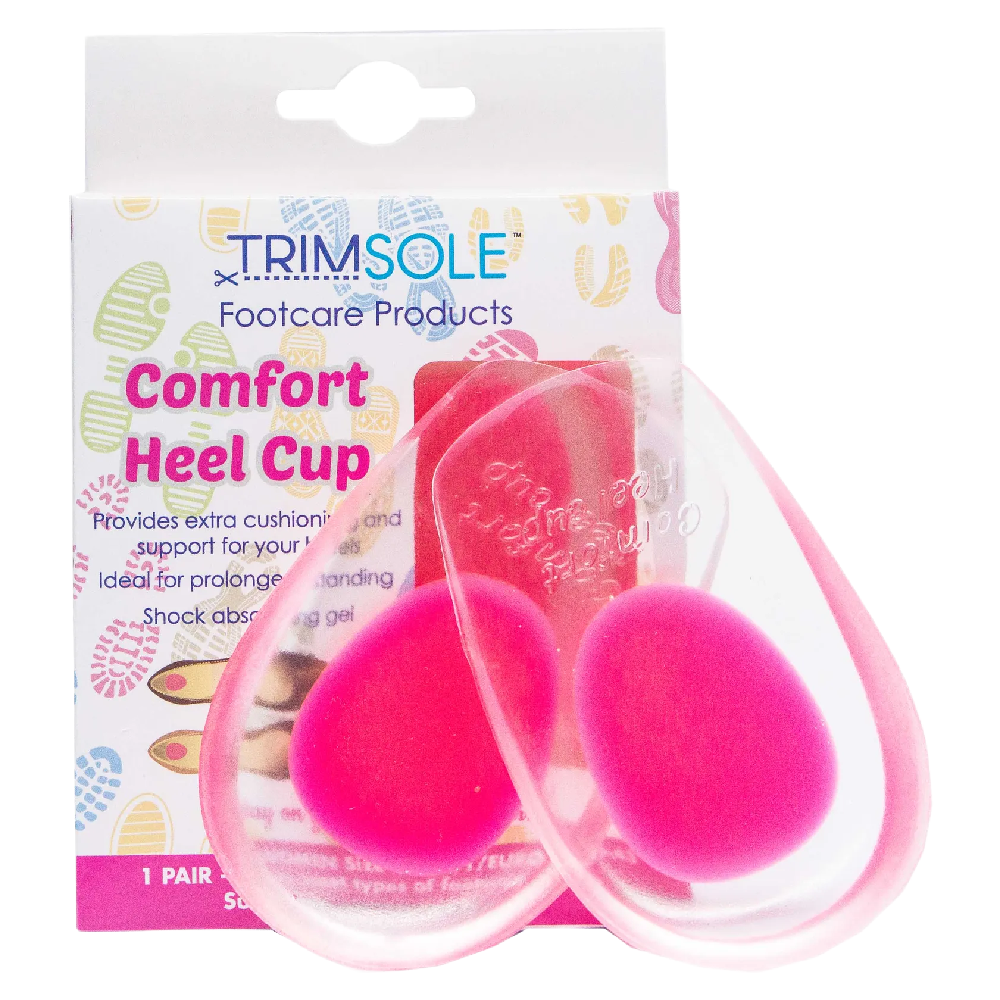 Trimsole Gel Comfort Heel Cup Womens Cushion Inserts Shock Absorbing