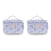 Tender Love + Carry Blue Bow Travel Vanity Case 28 x 19 x 10 cm Pack of 2