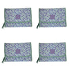 Tender Love + Carry Lavender Daisy Crush Roll-Up Toiletry Bag 25 x 18 x 8 cm Pack of 4