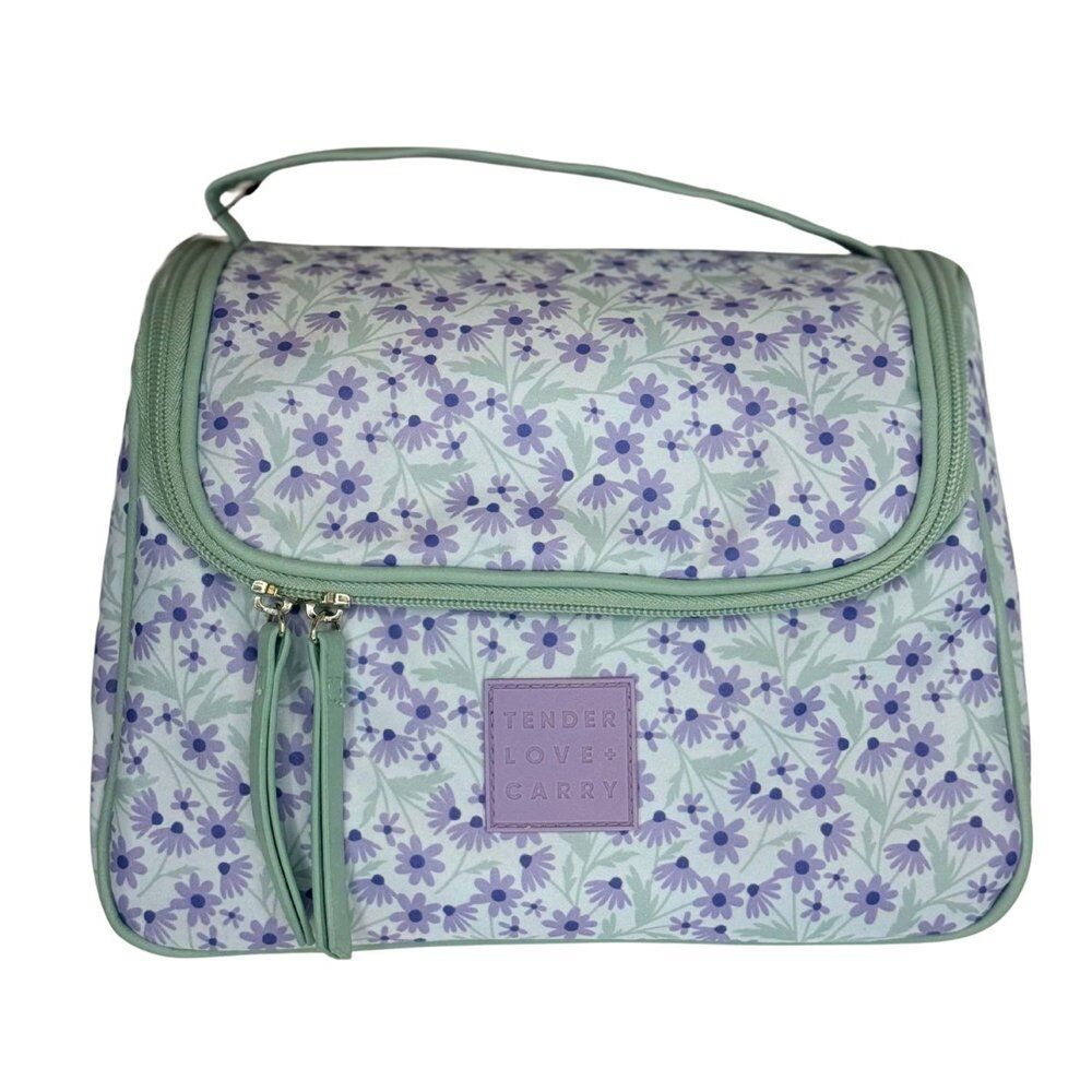 Tender Love + Carry Lavender Daisy Crush Weekender Wash Bag 28 x 19 x 10 cm Pack of 3