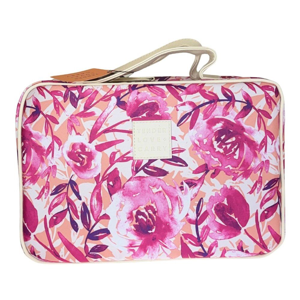 Tender Love + Carry Magenta Watercolour Hanging Wash Bag 28 x 19 x 10 cm Pack of 3