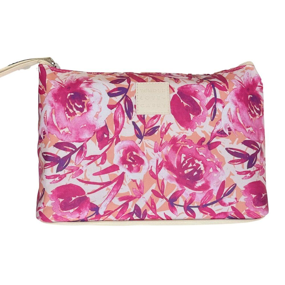 Tender Love + Carry Magenta Watercolour Holdall Wash Bag 25 x 18 x 8 cm Pack of 2