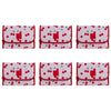 Tender Love + Carry Pink Cherry Bomb Roll-Up Toiletry Bag 26 x 20 x 10 cm Pack of 6