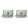 Tender Love + Carry Pink Flower Market Roll-Up Toiletry Bag 25 x 18 x 8 cm Pack of 2