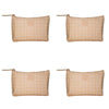 Tender Love + Carry Pink Grid Holdall Wash Bag 26 x 20 x 10 cm Pack of 4