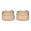 Tender Love + Carry Pink Grid Weekender Wash Bag 26 x 18 x 10 cm Pack of 2