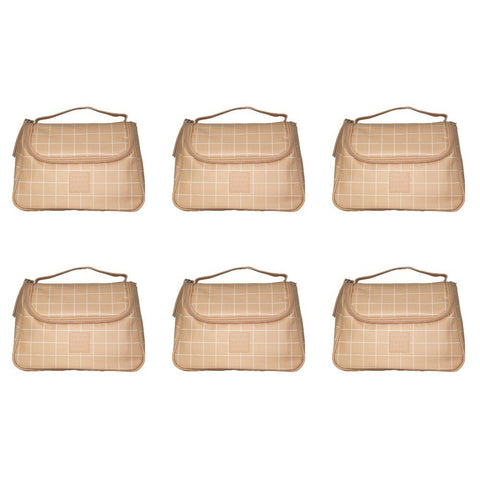 Tender Love + Carry Pink Grid Weekender Wash Bag 26 x 18 x 10 cm Pack of 6