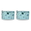 Tender Love + Carry Teal Mushroom Daisy Holdall Wash Bag 28 x 19 x 10 cm Pack of 2