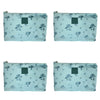 Tender Love + Carry Teal Mushroom Daisy Holdall Wash Bag 28 x 19 x 10 cm Pack of 4