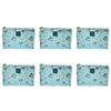Tender Love + Carry Teal Mushroom Daisy Holdall Wash Bag 28 x 19 x 10 cm Pack of 6