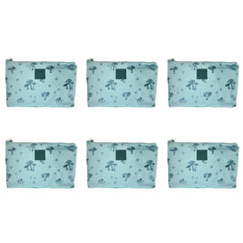 Tender Love + Carry Teal Mushroom Daisy Holdall Wash Bag 28 x 19 x 10 cm Pack of 6