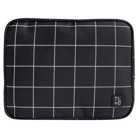 Tender Love + Carry Square Hanging Wash Bag Grid Print