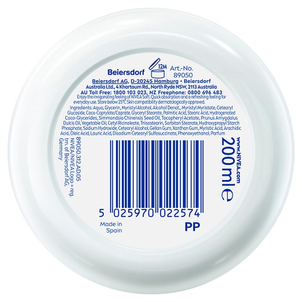 NIVEA Soft Moisturising Cream 200mL