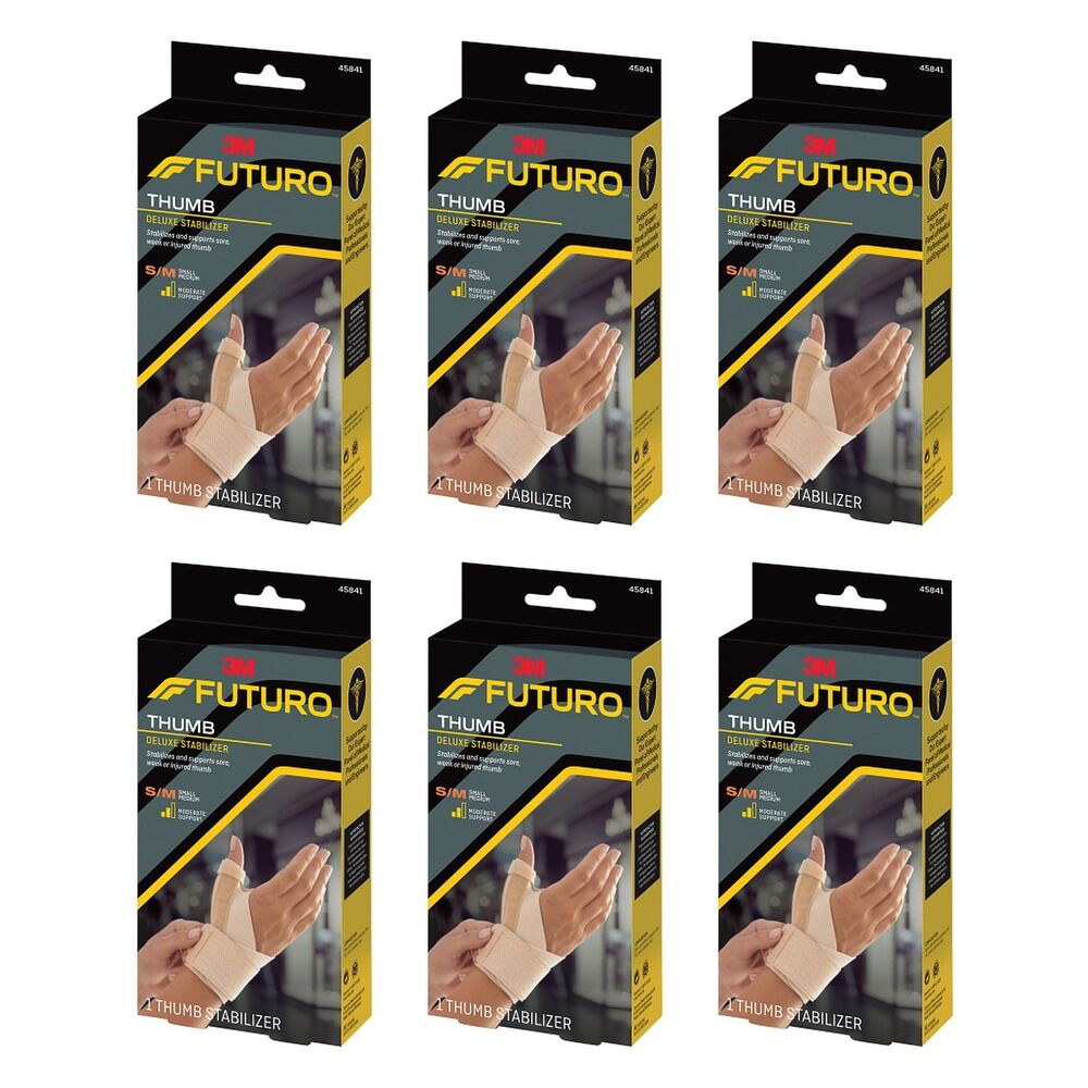Futuro Deluxe Thumb Stabiliser Small/Medium Pack of 6