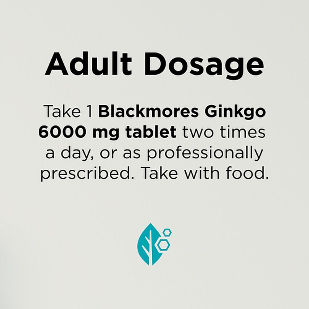 Blackmores Ginkgo 6000mg 30 Tablets