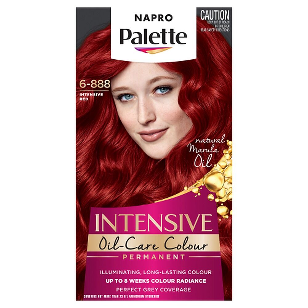Napro Palette Permanent Hair Colour 6-888 Intensive Red x 3