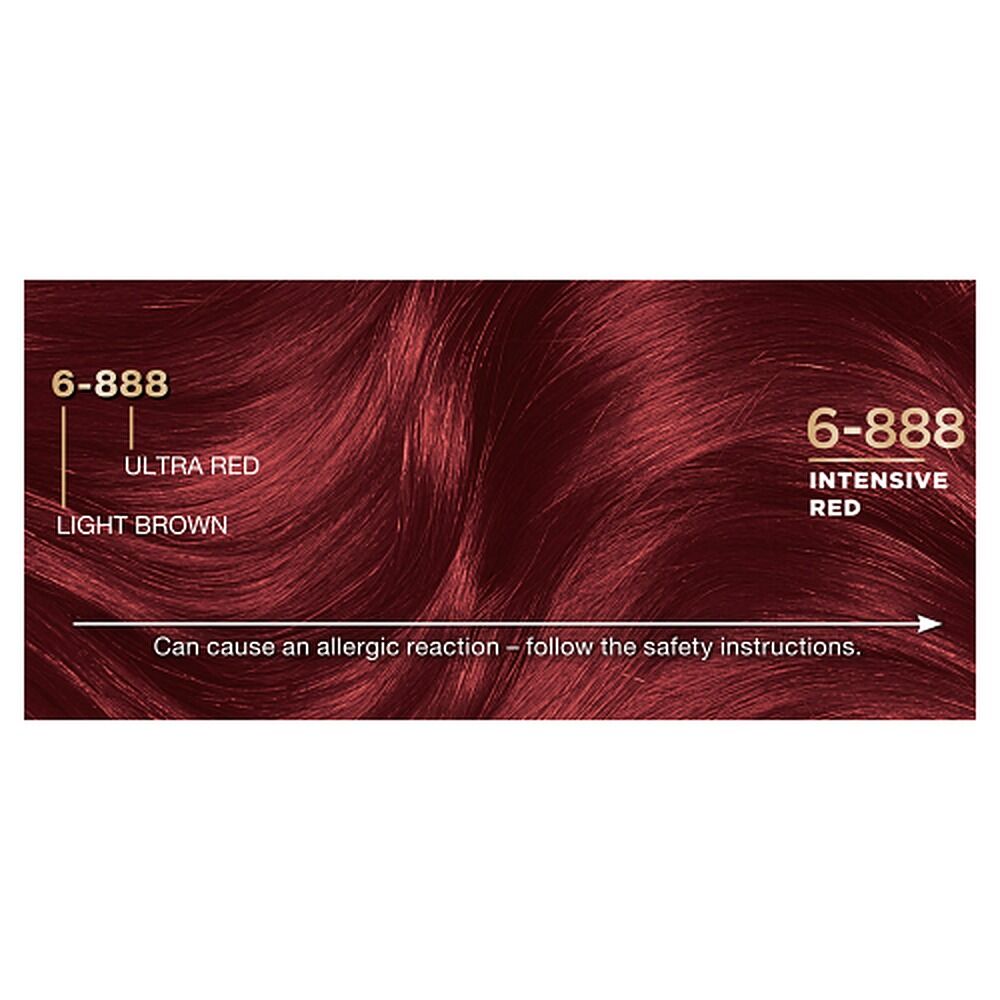 Napro Palette Permanent Hair Colour 6-888 Intensive Red x 3