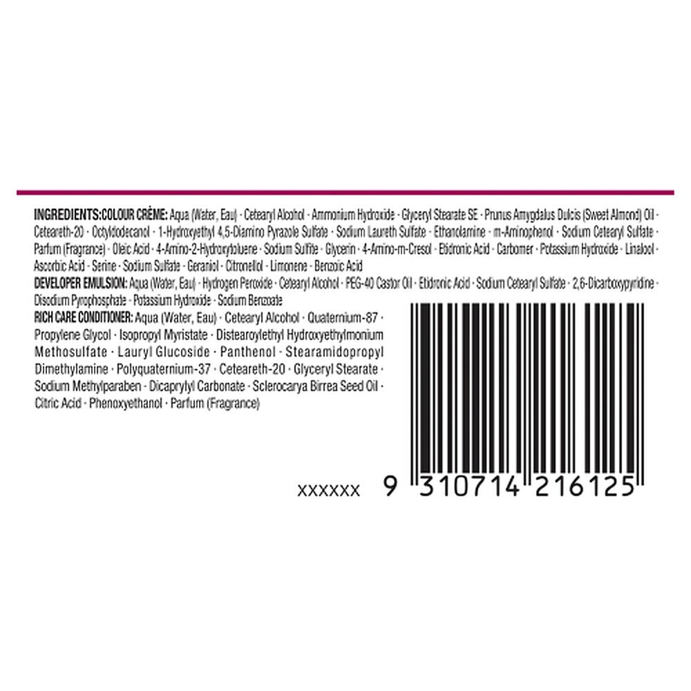 Napro Palette Permanent Hair Colour 6-888 Intensive Red x 3