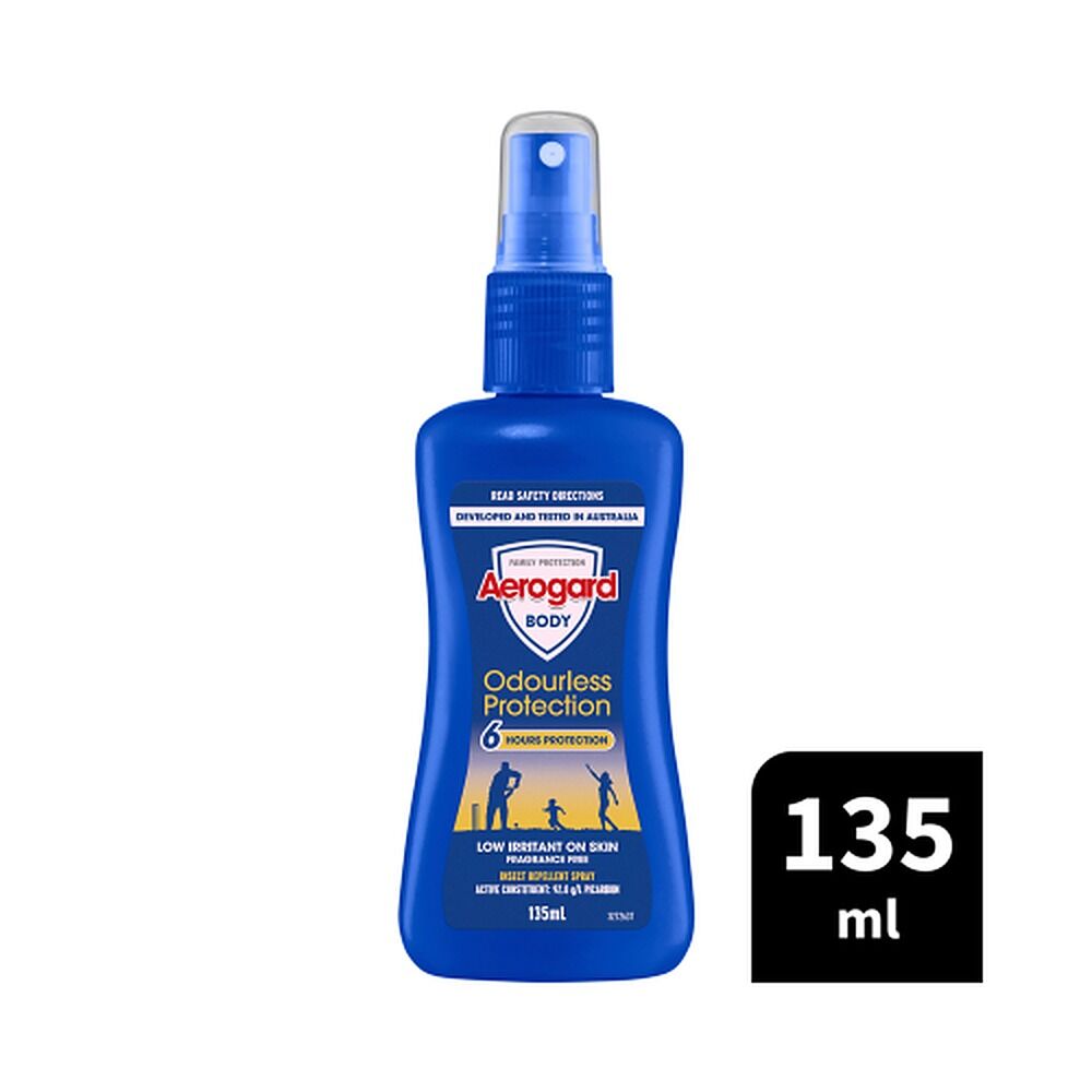 Aerogard Odourless Low Irritant Pump Spray 135mL