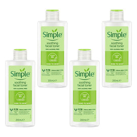 Simple Kind To Skin Soothing Facial Toner 200mL Pack of 4