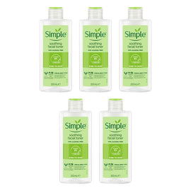 Simple Kind To Skin Soothing Facial Toner 200mL Pack of 5