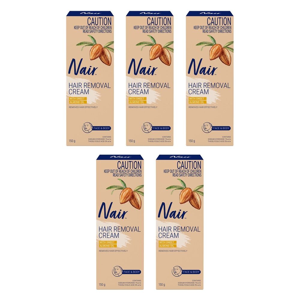 Nair Sensitive Hair Removal Cream 150g Pack of 5