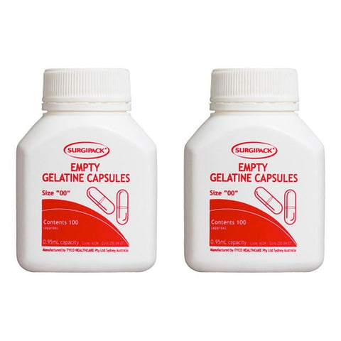 SurgiPack Empty Gel Capsules 6034 Pack of 2