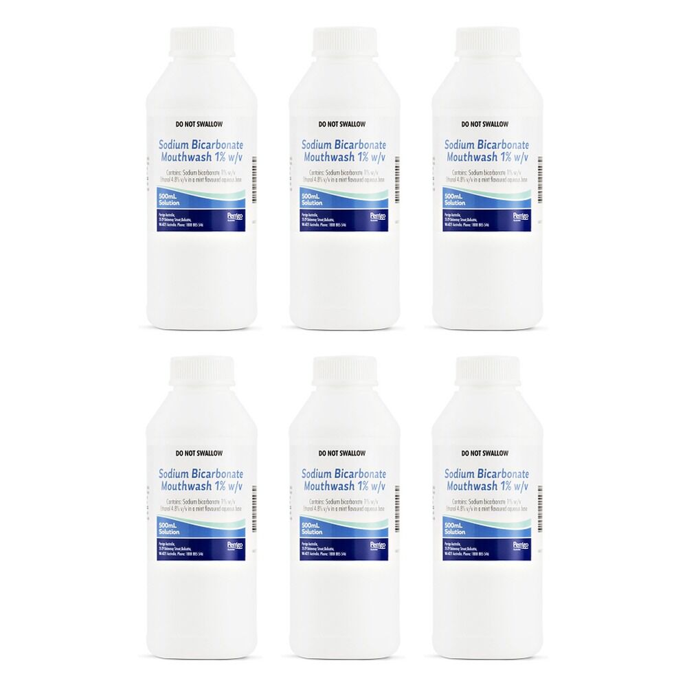 Sodibic Mouthwash 1% 500mL Pack of 6