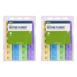 Ezy Dose Weekly Four Times A Day Medtime Planner Pack of 2