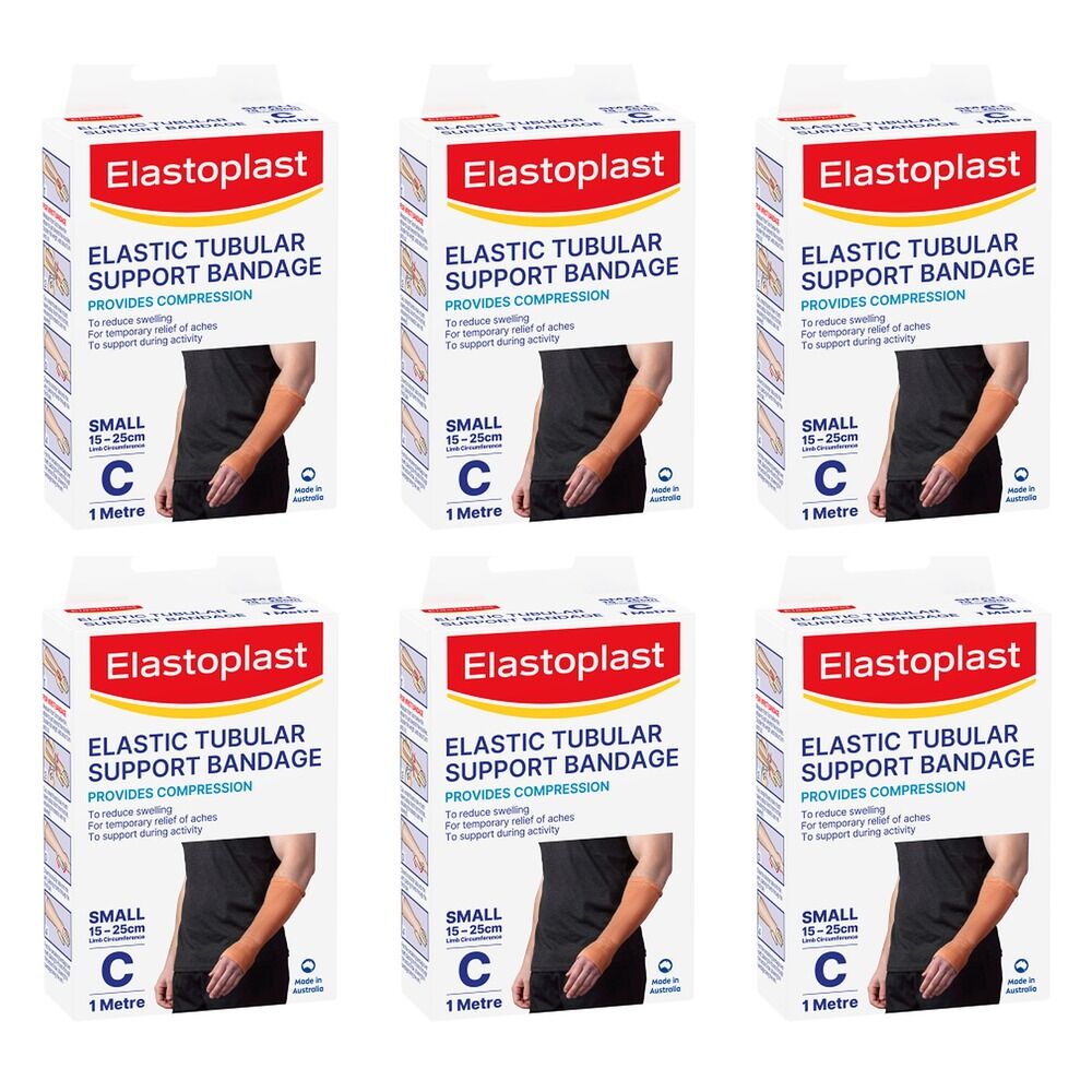 Elastoplast Elastic Tubular Support Bandage Small C 1 Metre Pack of 6