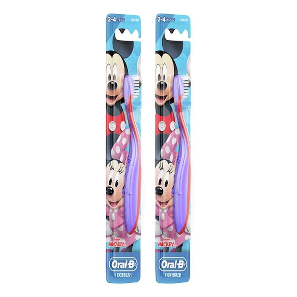 Oral-B Stages 2 Mickey 2-4 Years Toothbrush Extra Soft Pack of 2