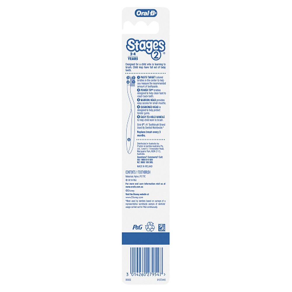 Oral-B Stages 2 Mickey 2-4 Years Toothbrush Extra Soft