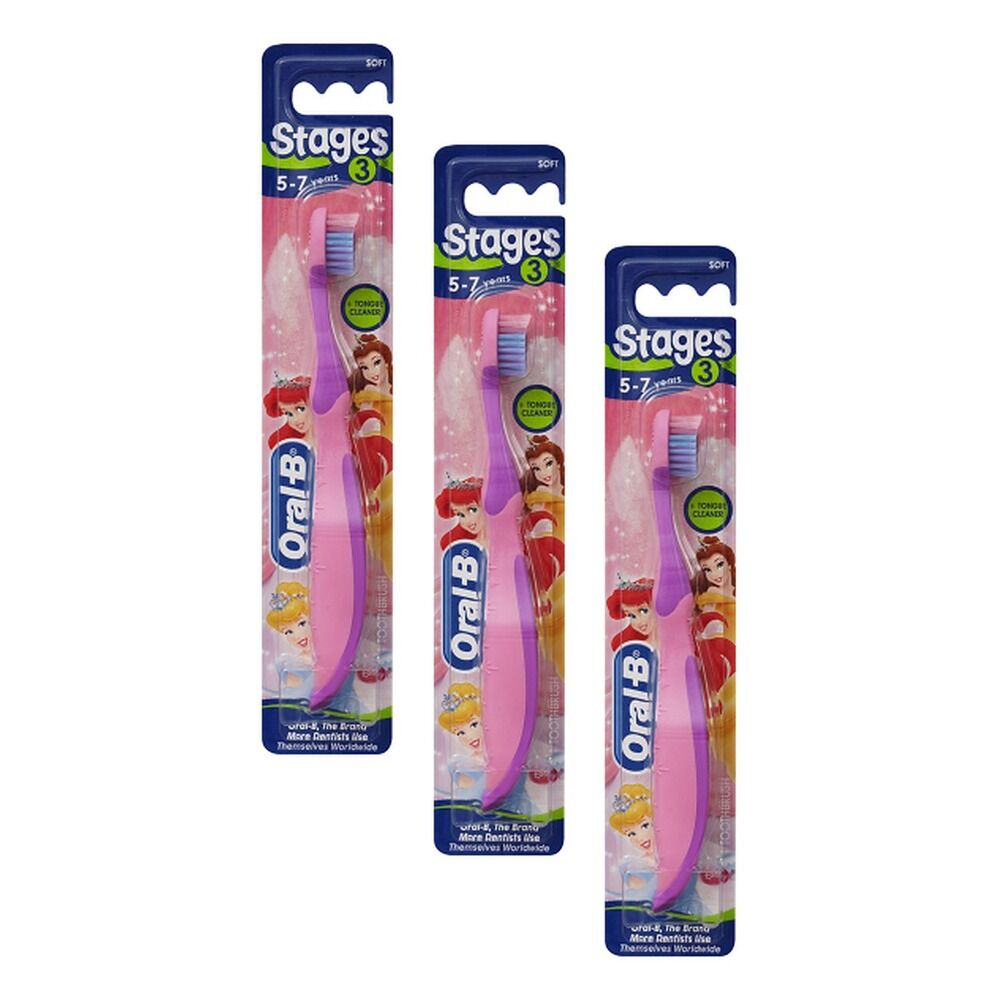 Oral-B 5-7 Years Assorted Soft Toothbrush Pack of 3