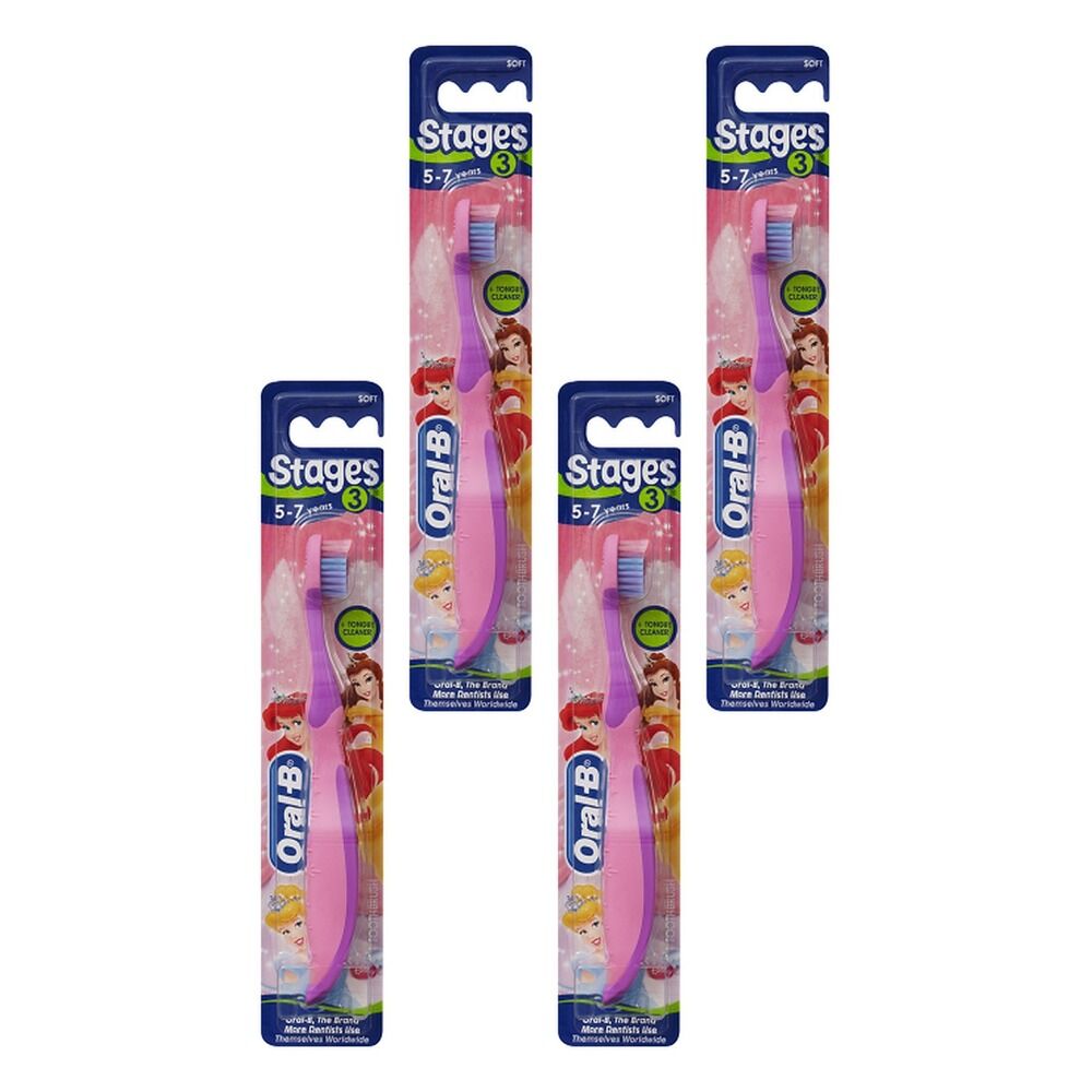 Oral-B 5-7 Years Assorted Soft Toothbrush Pack of 4
