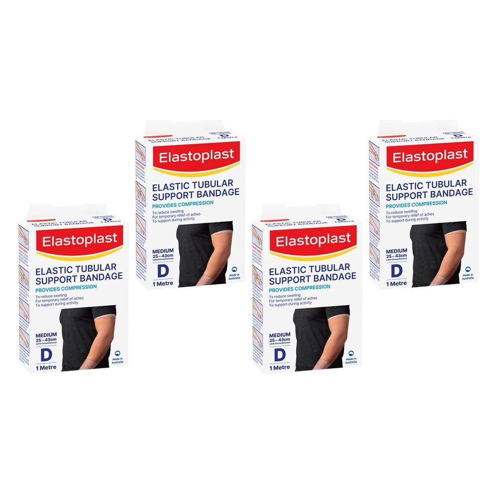 Elastoplast Elastic Tubular Support Bandage Medium D 25cm x 43cm Pack of 4
