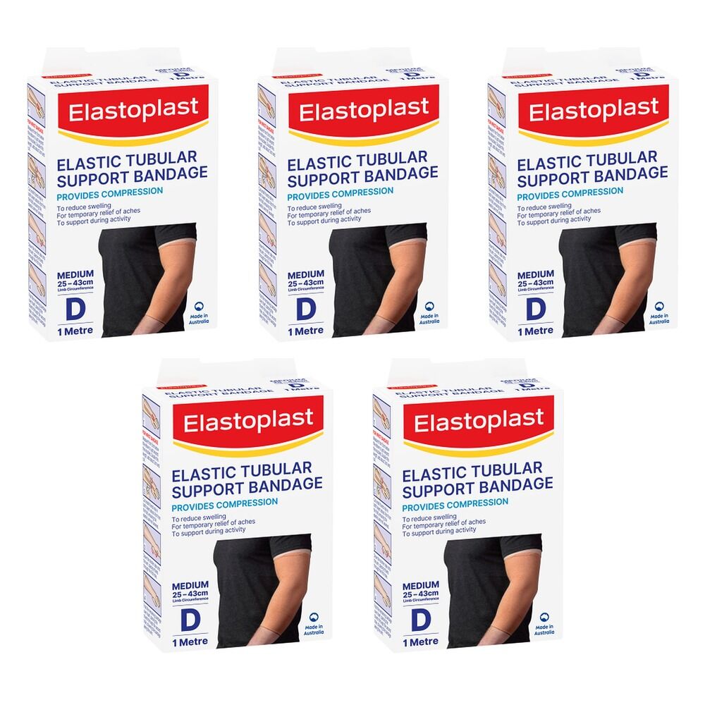 Elastoplast Elastic Tubular Support Bandage Medium D 25cm x 43cm Pack of 5