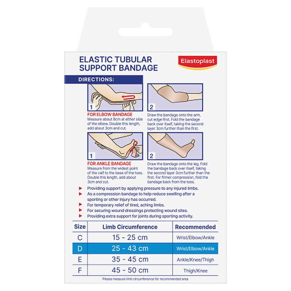 Elastoplast Elastic Tubular Support Bandage Medium D 25cm x 43cm