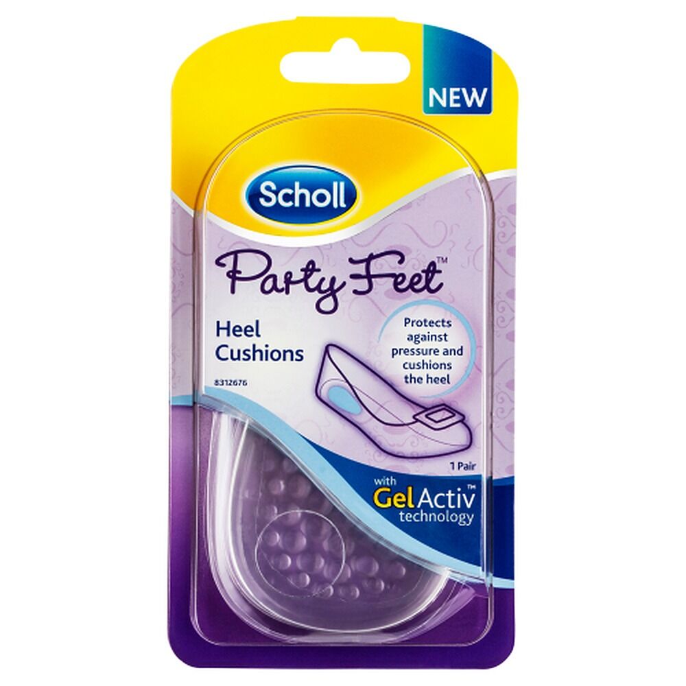 Scholl Party Feet Invisible Gel Heel Cushions