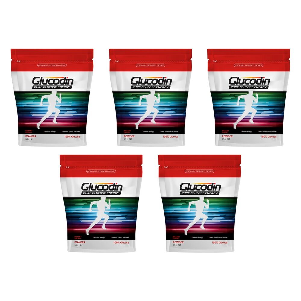 Glucodin Pure Glucose Energy Powder 325g Pack of 5