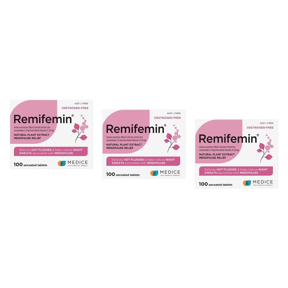 Remifemin Menopause Relief 100 Tablets Pack of 3