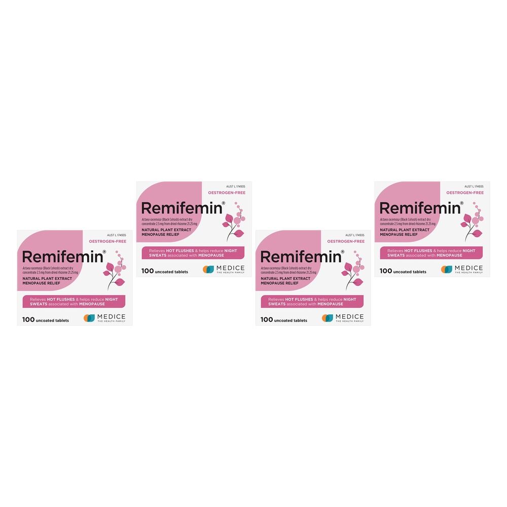 Remifemin Menopause Relief 100 Tablets Pack of 4