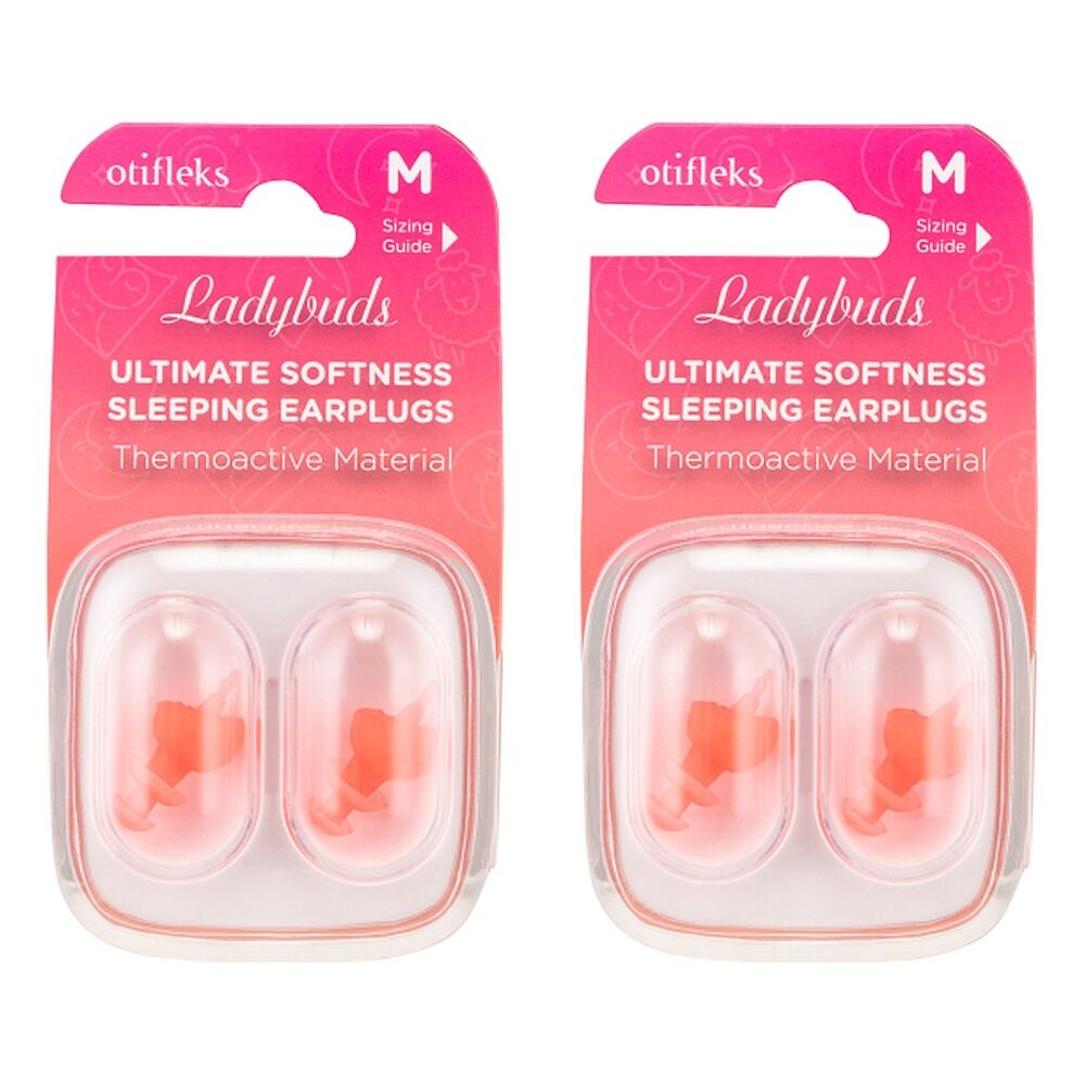 OTIFLEKS Ladybuds Ultimate Softness Sleep Earplugs Pack of 2
