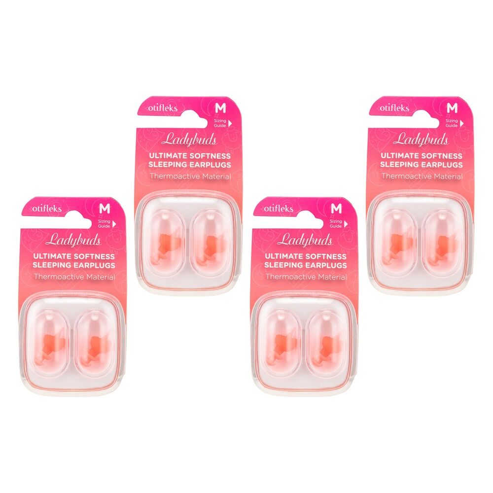 OTIFLEKS Ladybuds Ultimate Softness Sleep Earplugs Pack of 4