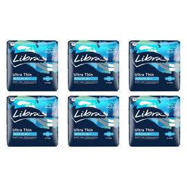 Libra Ultra Thin Regular Pads with Wings 14 Pack x 6 Bundle of 6