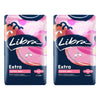 Libra Extra Super Pads with Wings 12 Pack x 6 Bundle of 2